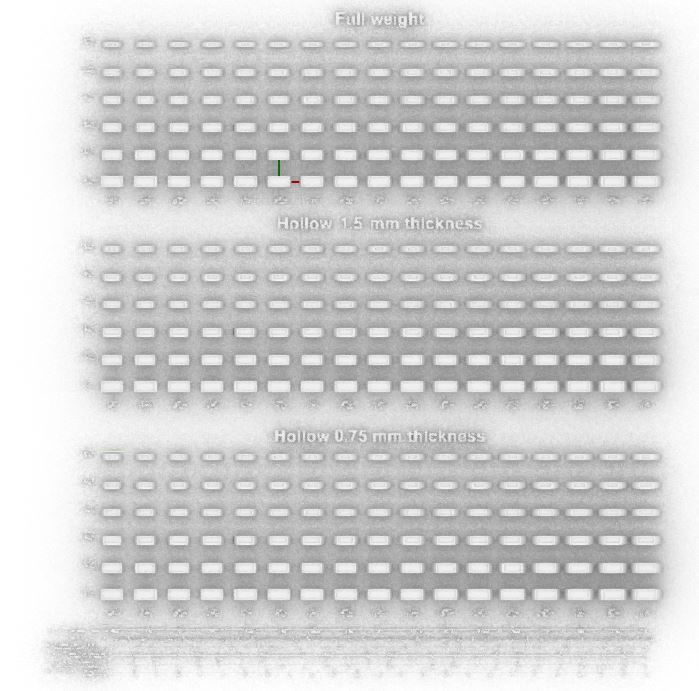 Signet rings set RECTANGLE top 3D print model_1