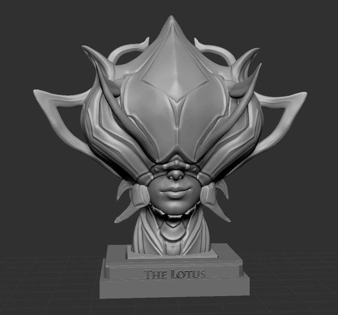 Warframe Lotus 3D print model_1