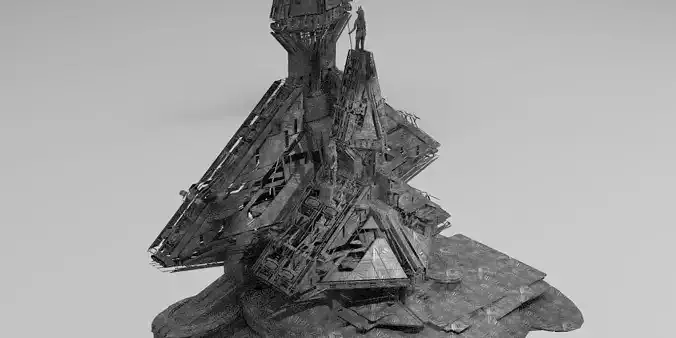 Ra Has Returned Sci-Fi City Tower 15