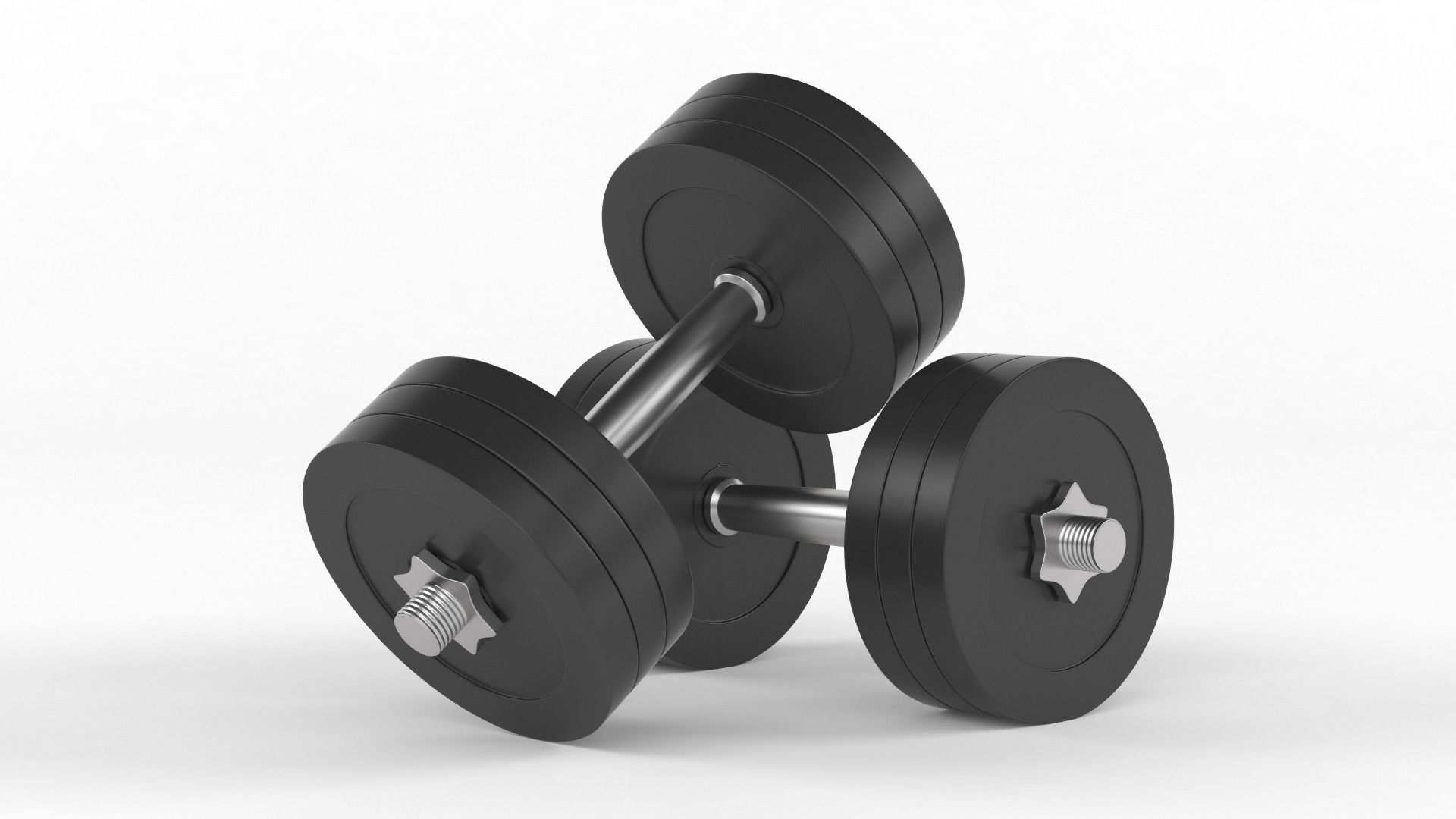 Protein with Dumbbell 3D model_4