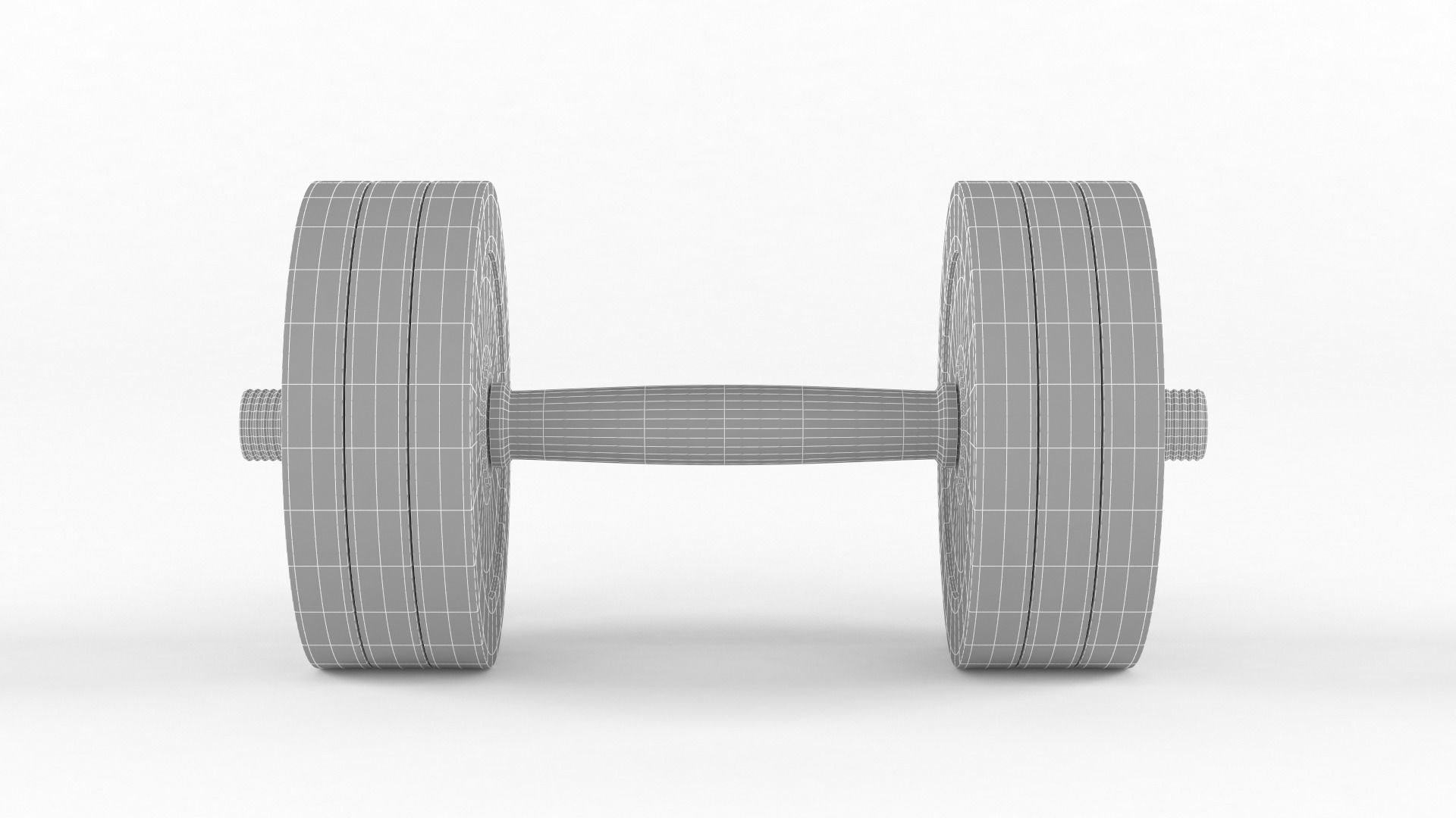 Protein with Dumbbell 3D model_12