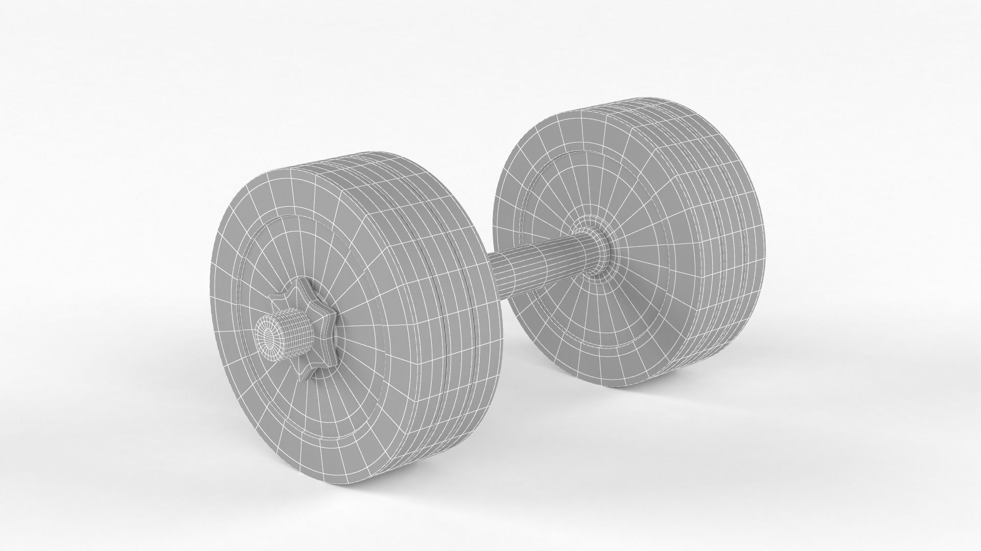Protein with Dumbbell 3D model_13