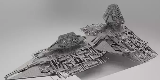 Ra Has Returned Sci-Fi City Tower ruin 3