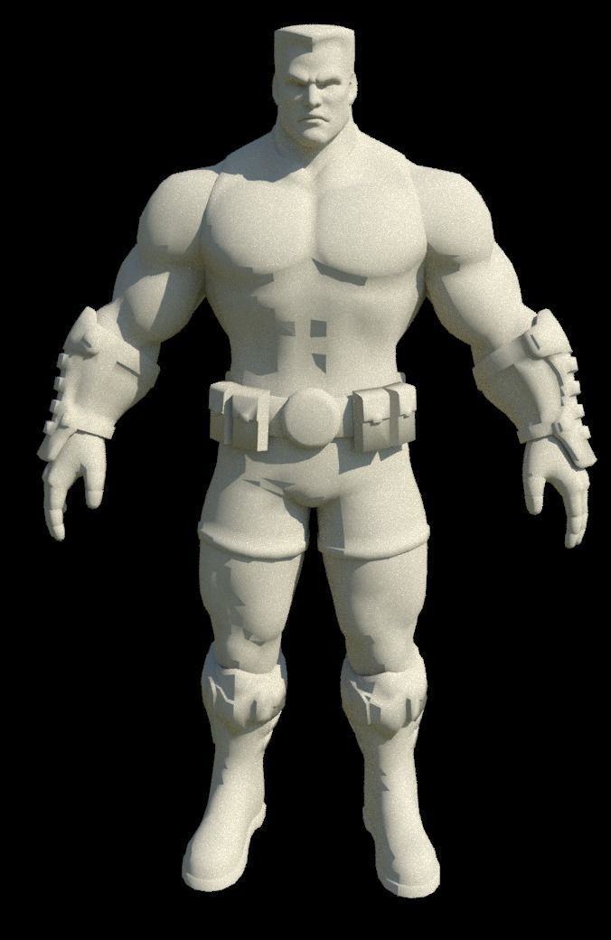 colossus marvel 3d 3D model_1