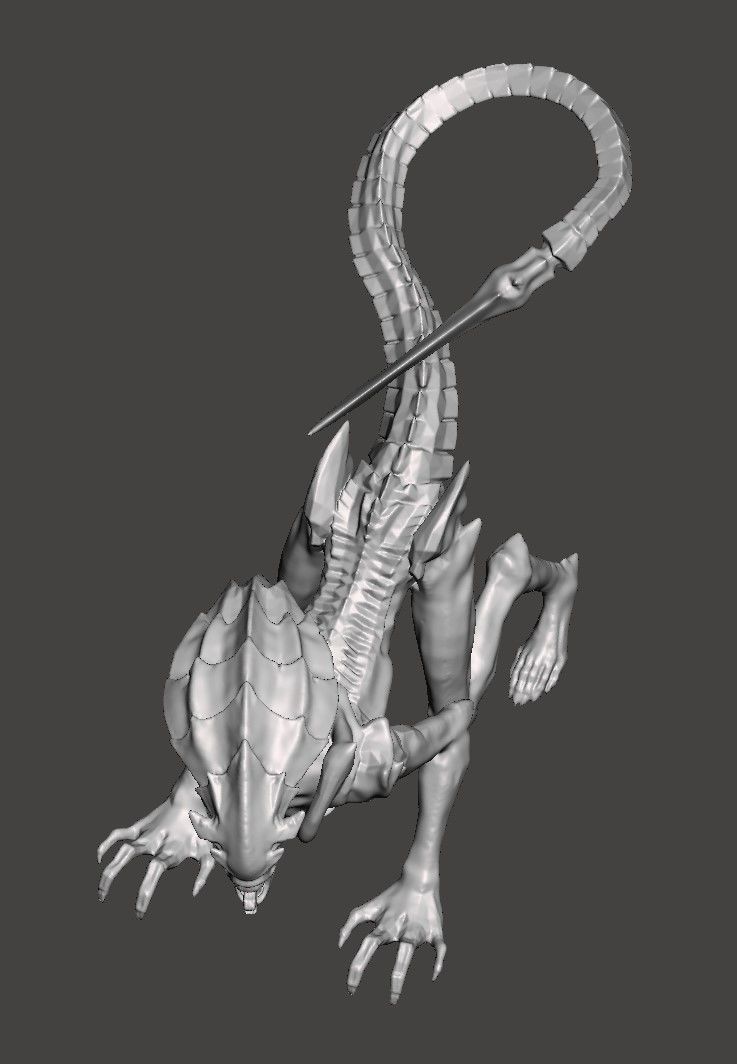 PROWLER XENOMORPH -ALIENS FIRETEAM ELITE STL FOR 3D PRINTING 3D print model_3