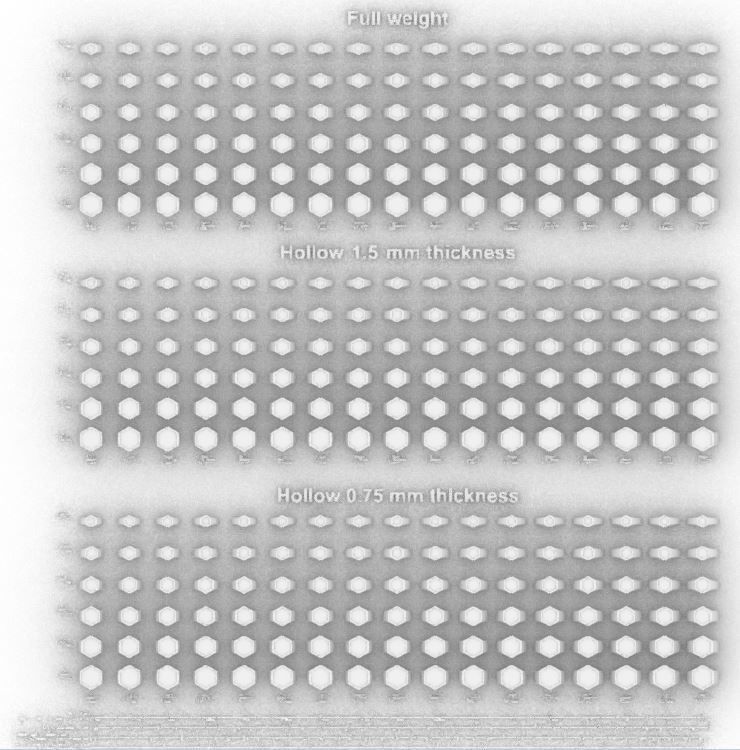 Signet rings set HEXAGON top 3D print model_1