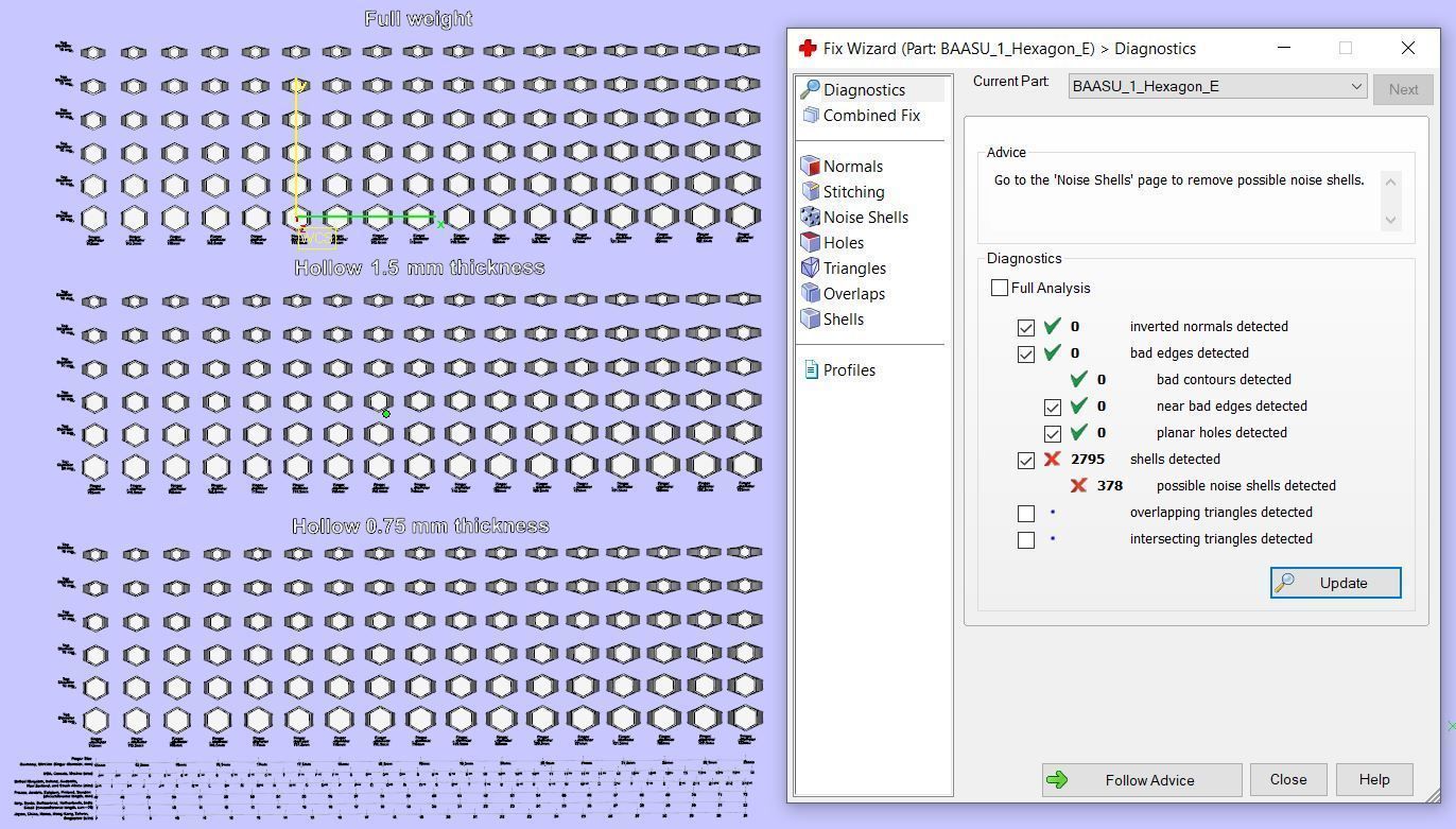 Signet rings set HEXAGON top 3D print model_10