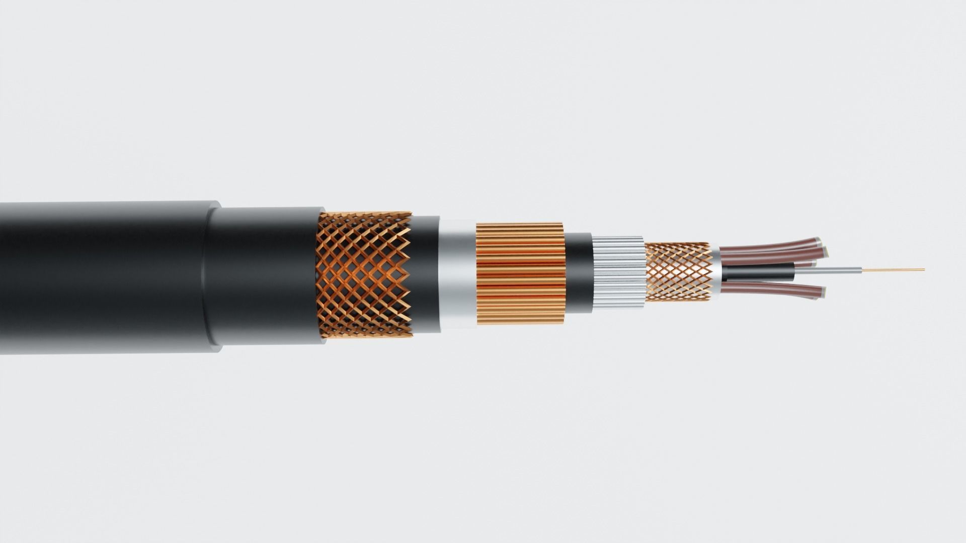 Cable inside view  3D model_6