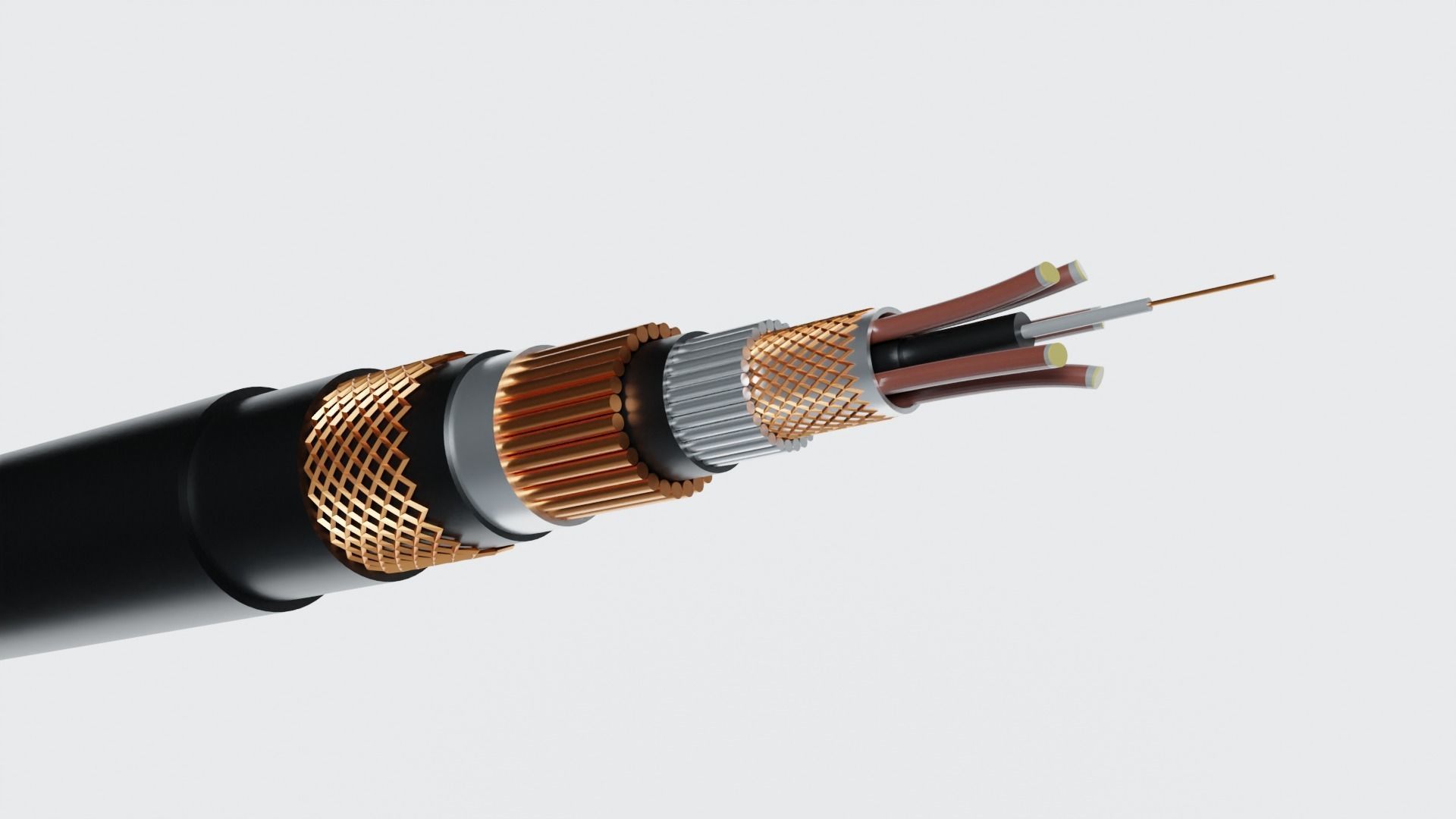 Cable inside view  3D model_8