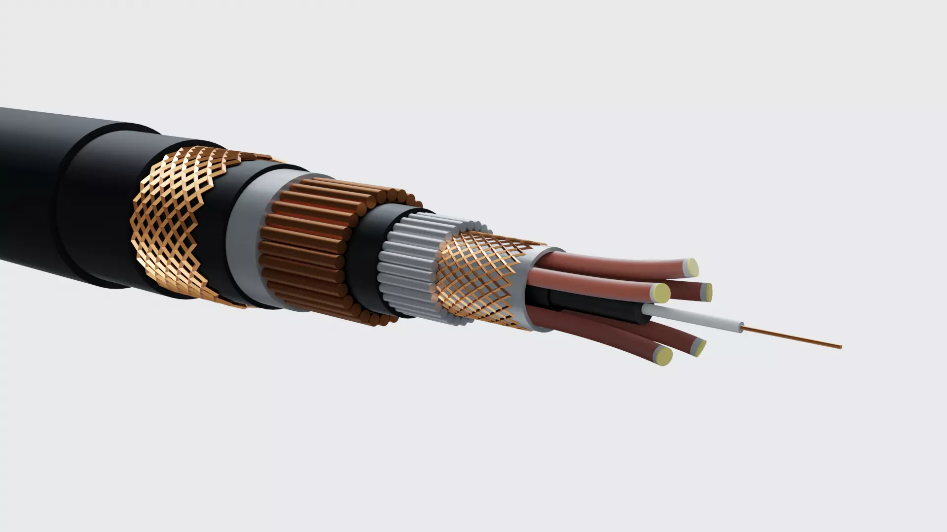 Cable inside view  3D model_0
