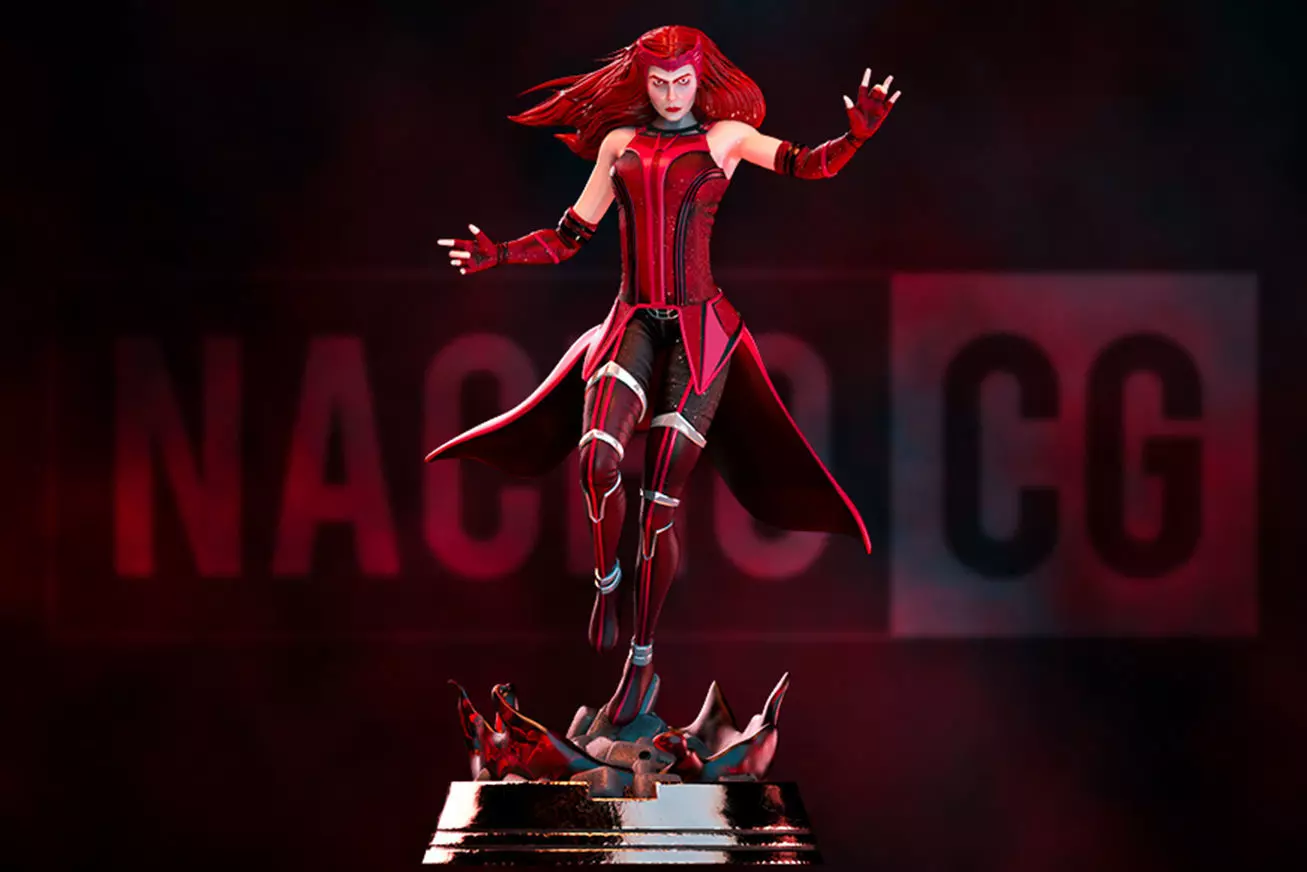 Fan Art Wanda - Scarlet Witch - Statue 3D print model_0