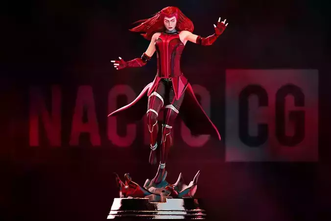 Fan Art Wanda - Scarlet Witch - Statue 3D print model