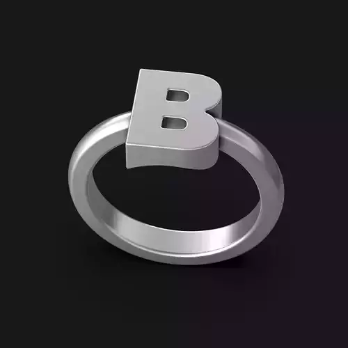 B Letter Ring Alphabet