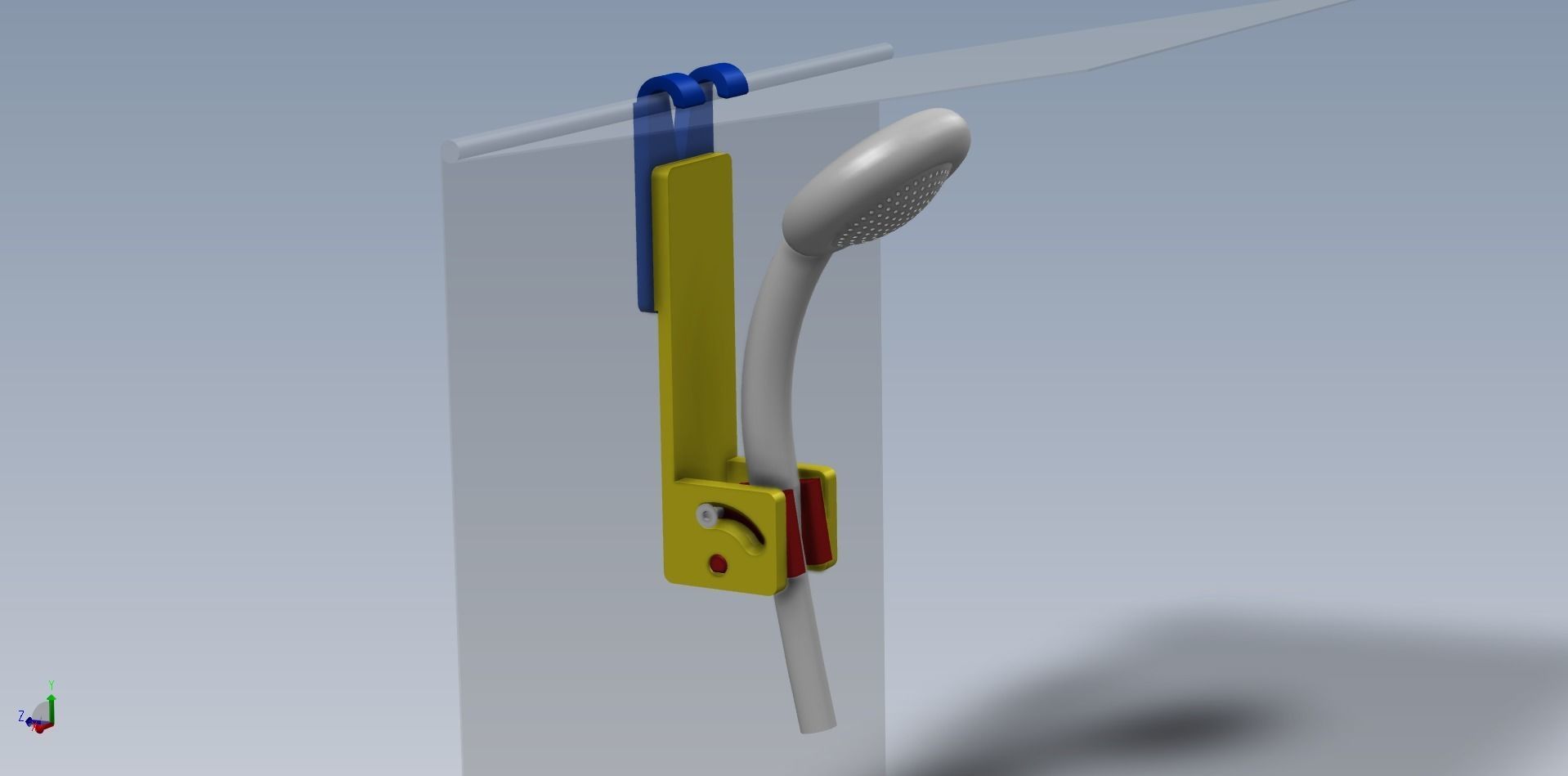 Outdoor Shower Hook Holder 3D model 3D printable CGTrader
