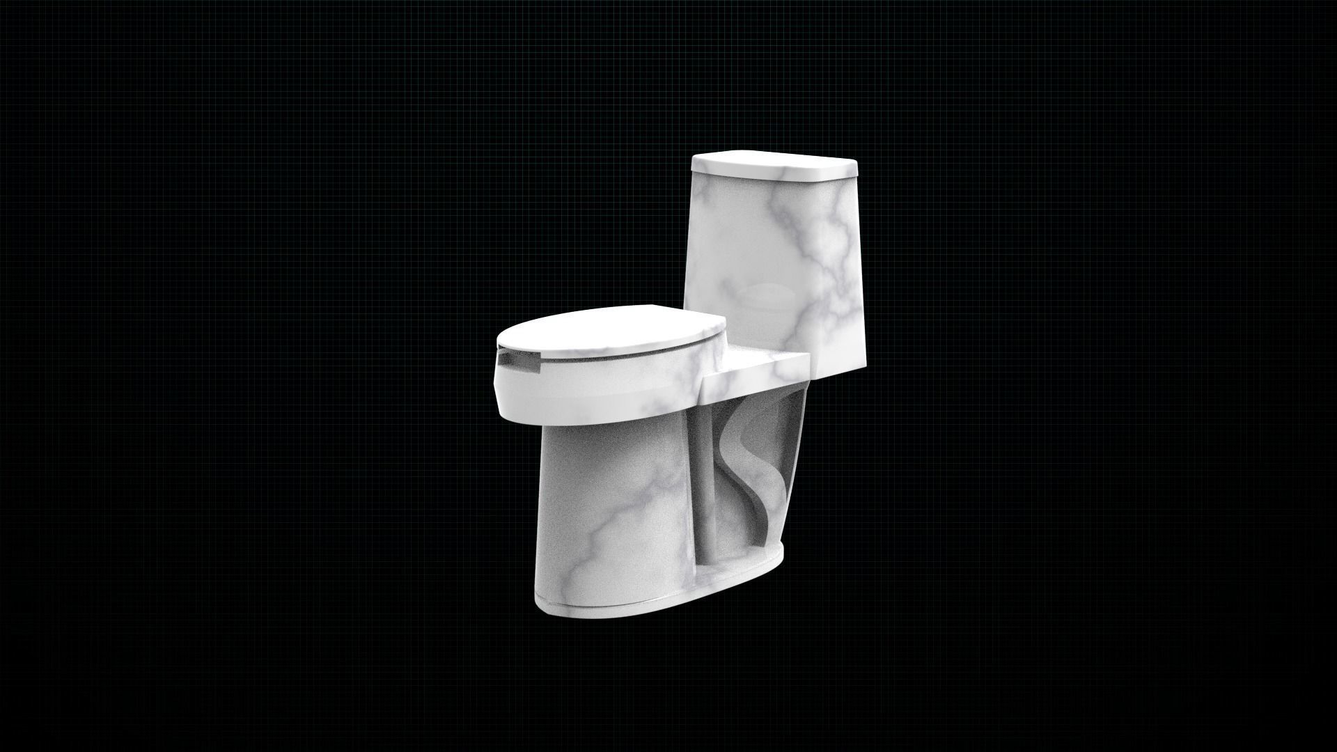 Toilet seat 3d printed 3D print model_3