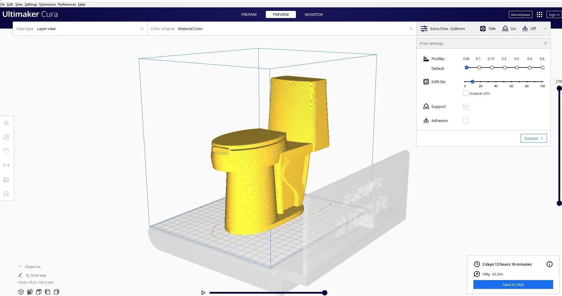 Toilet seat 3d printed 3D print model_1