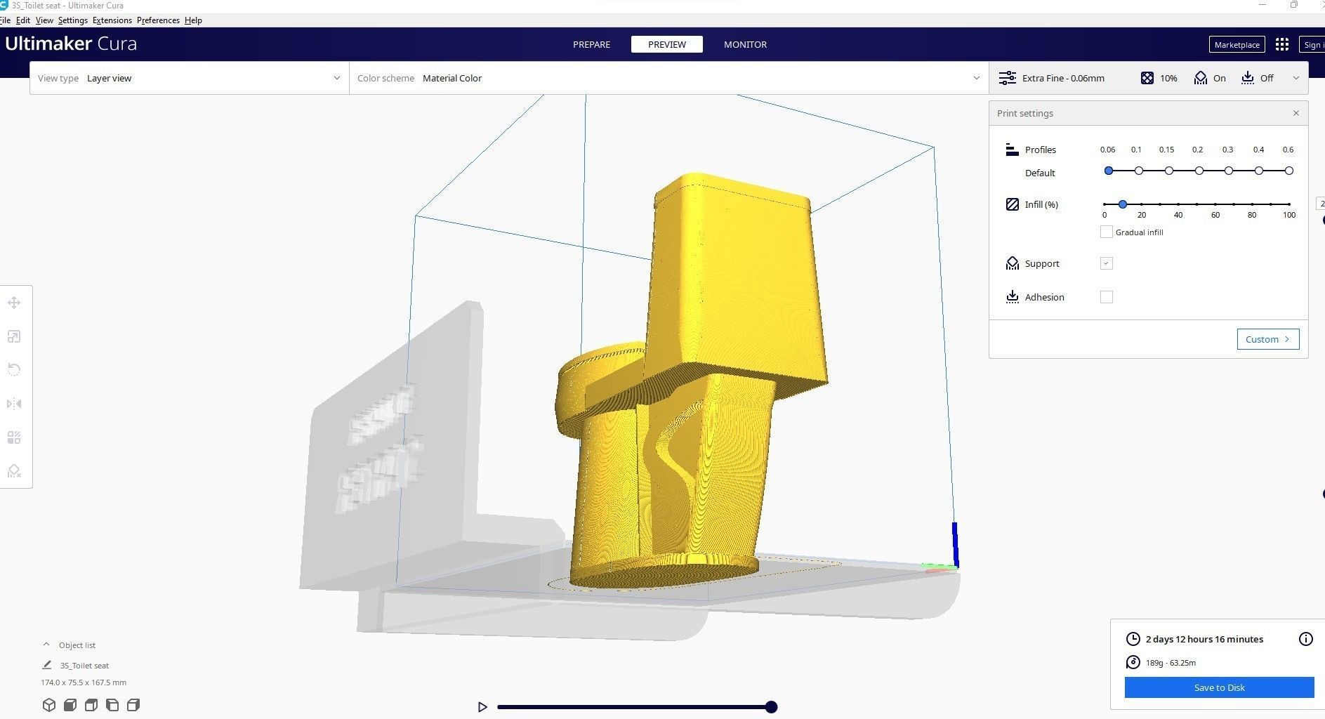 Toilet seat 3d printed 3D print model_2