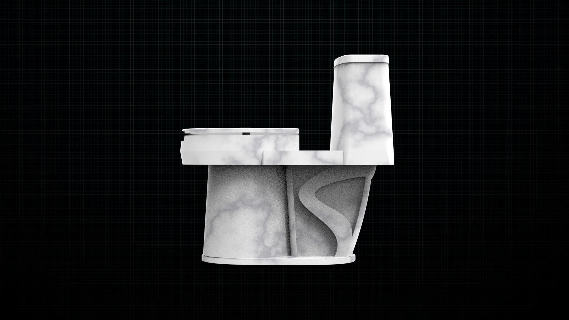 Toilet seat 3d printed 3D print model_5