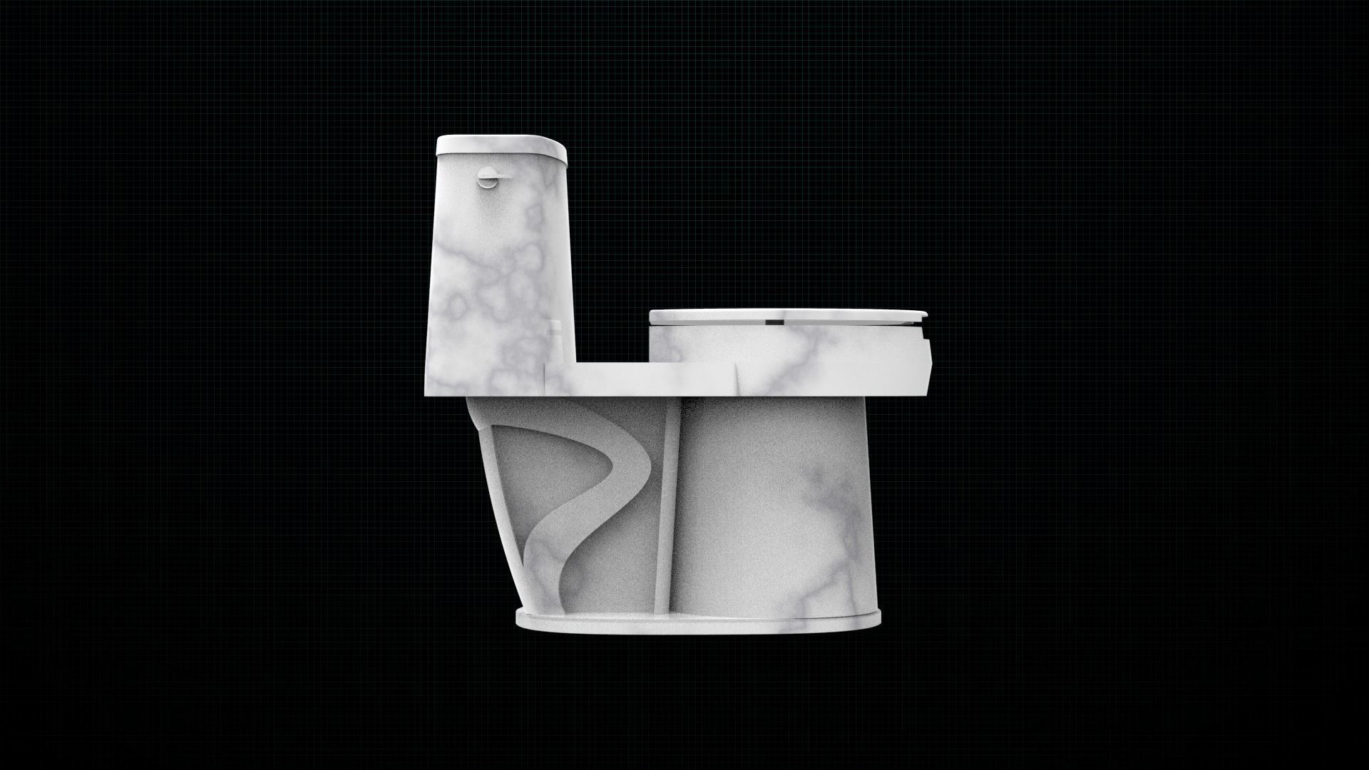 Toilet seat 3d printed 3D print model_4