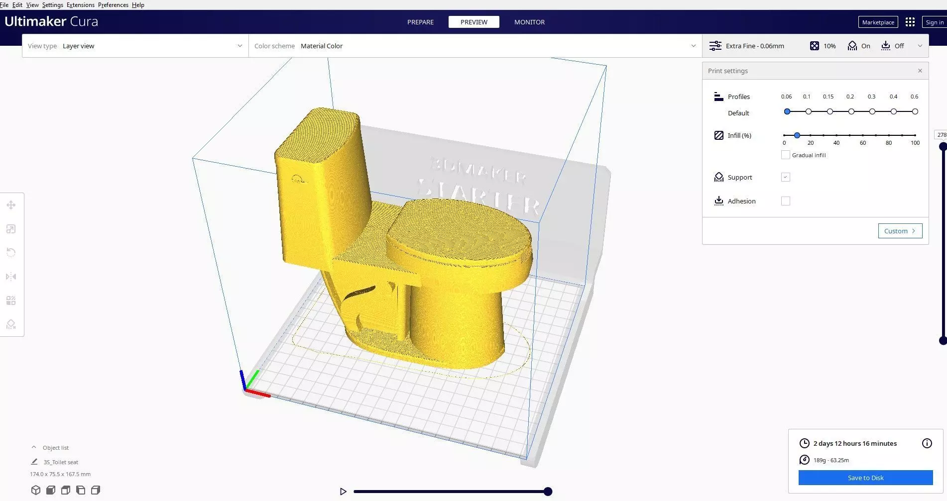 Toilet seat 3d printed 3D print model_0