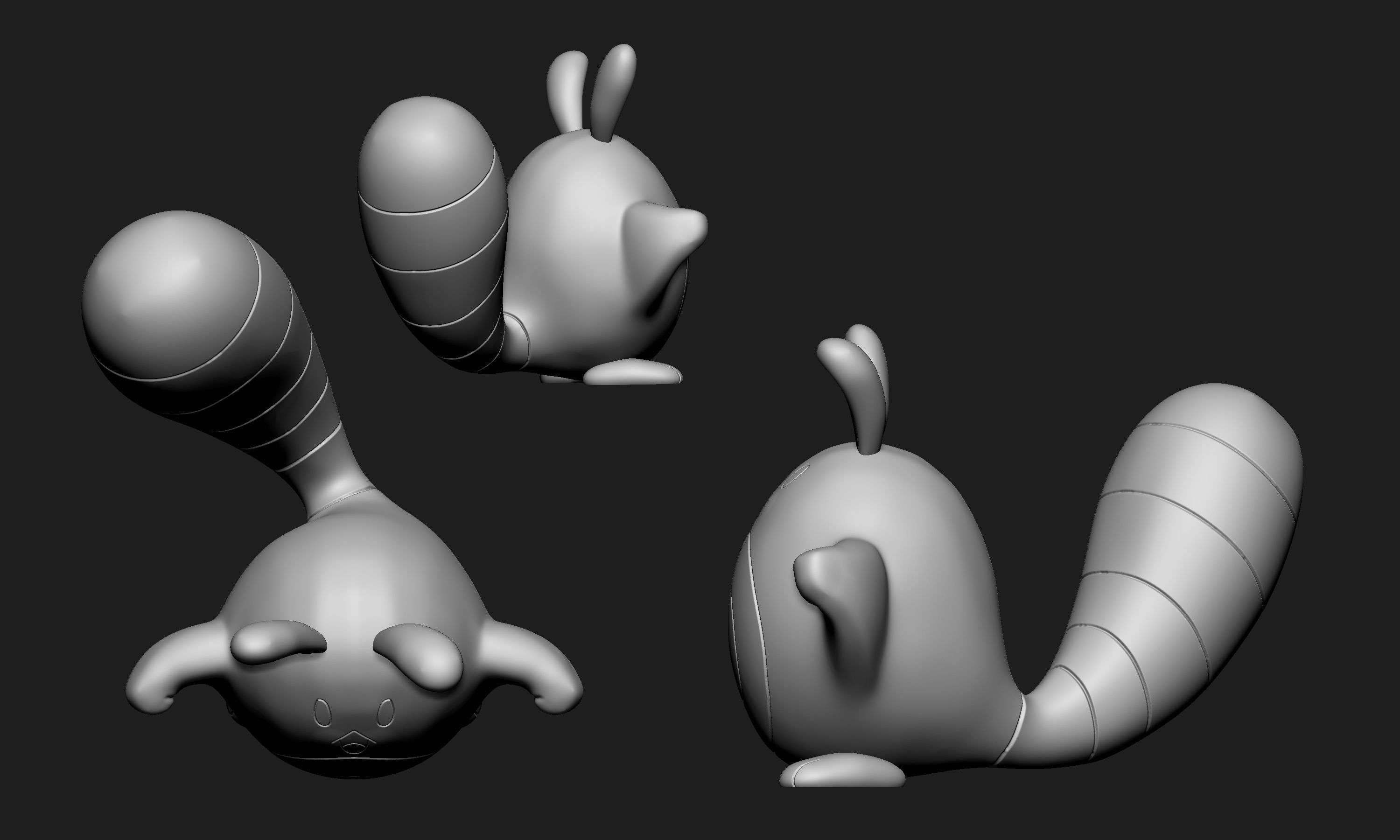 Pokemon - Sentret 3D print model_6