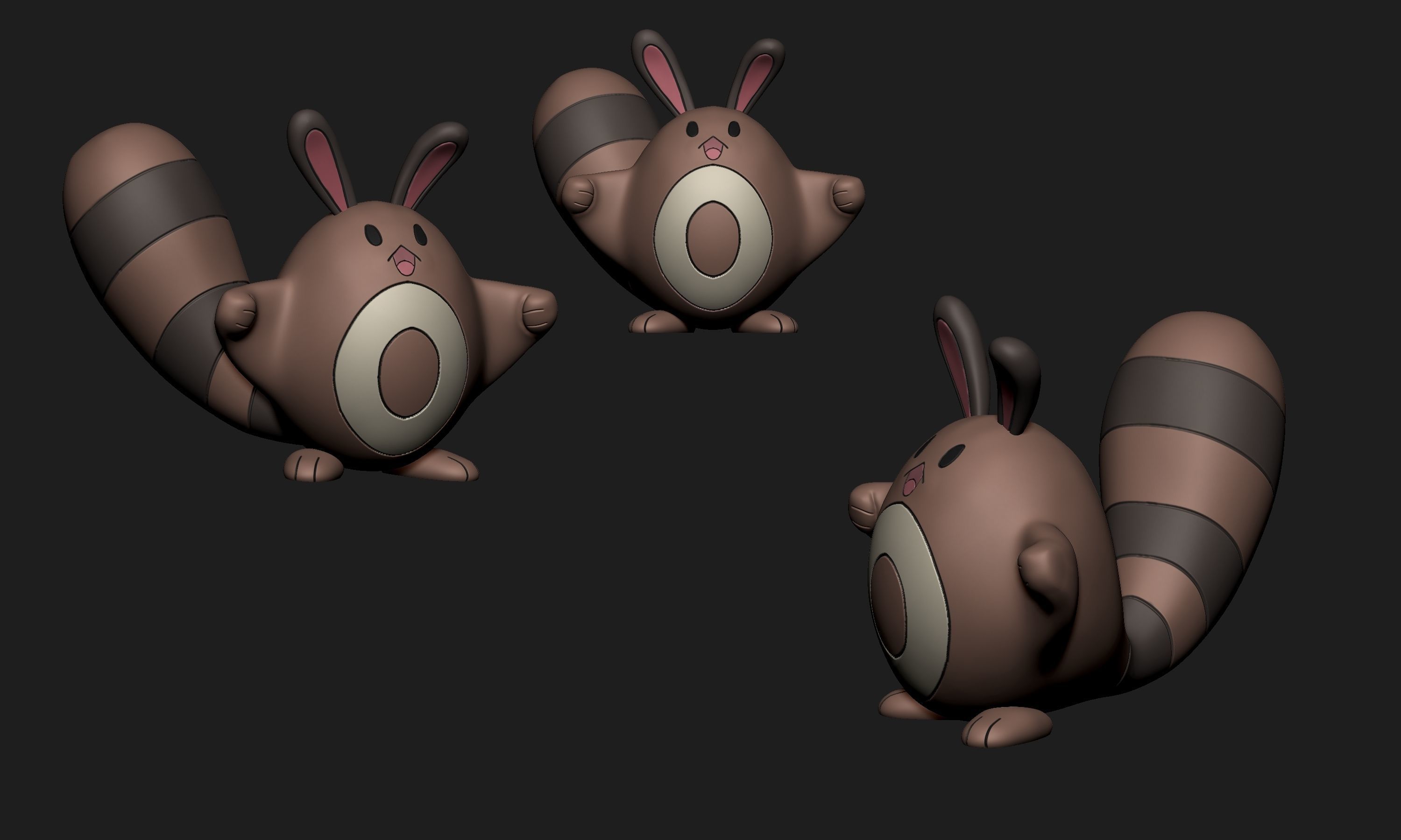 Pokemon - Sentret 3D print model_2