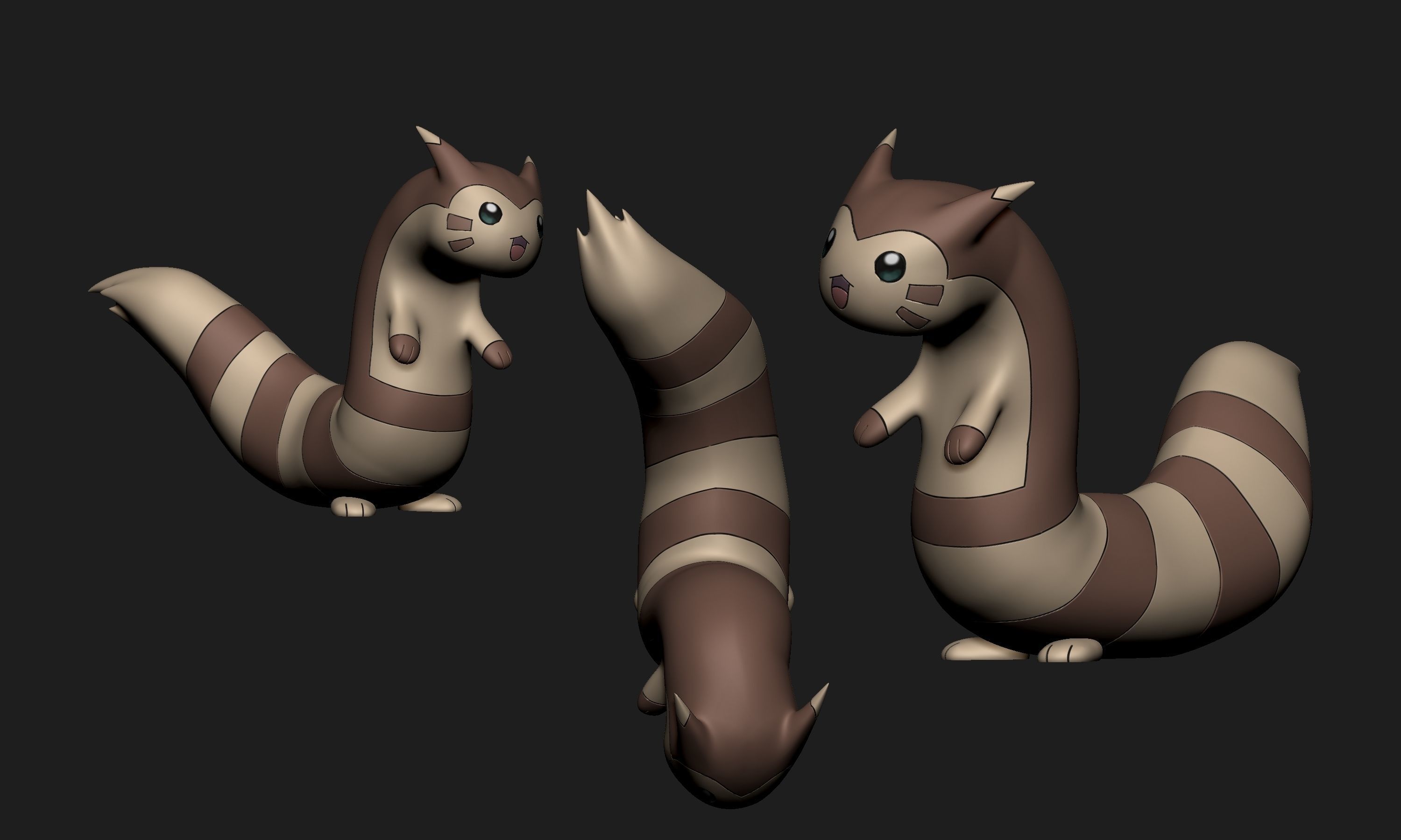 Pokemon - Furret 3D print model_3