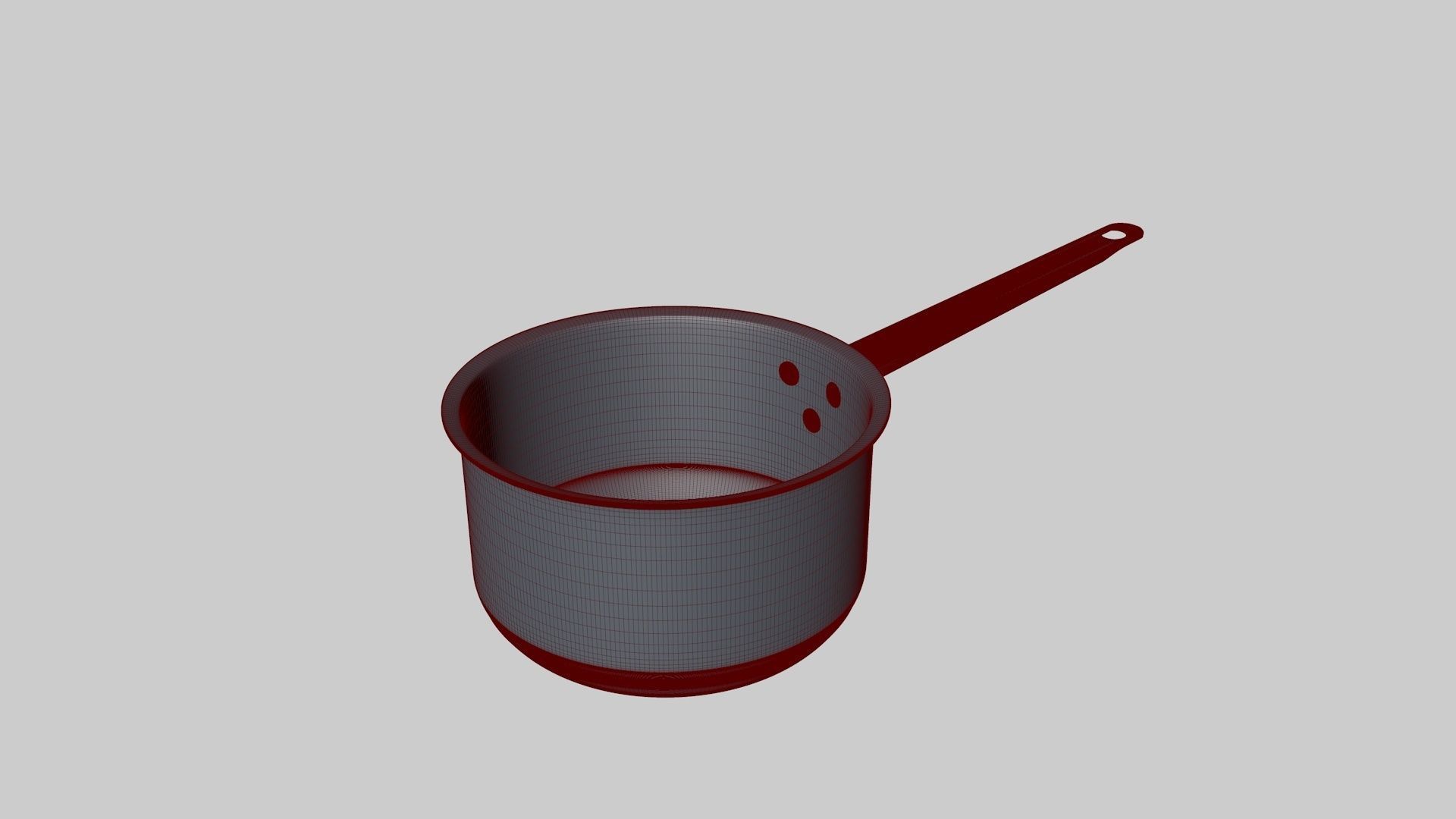 Saucepan stainless steel measuring cup 3D model_6