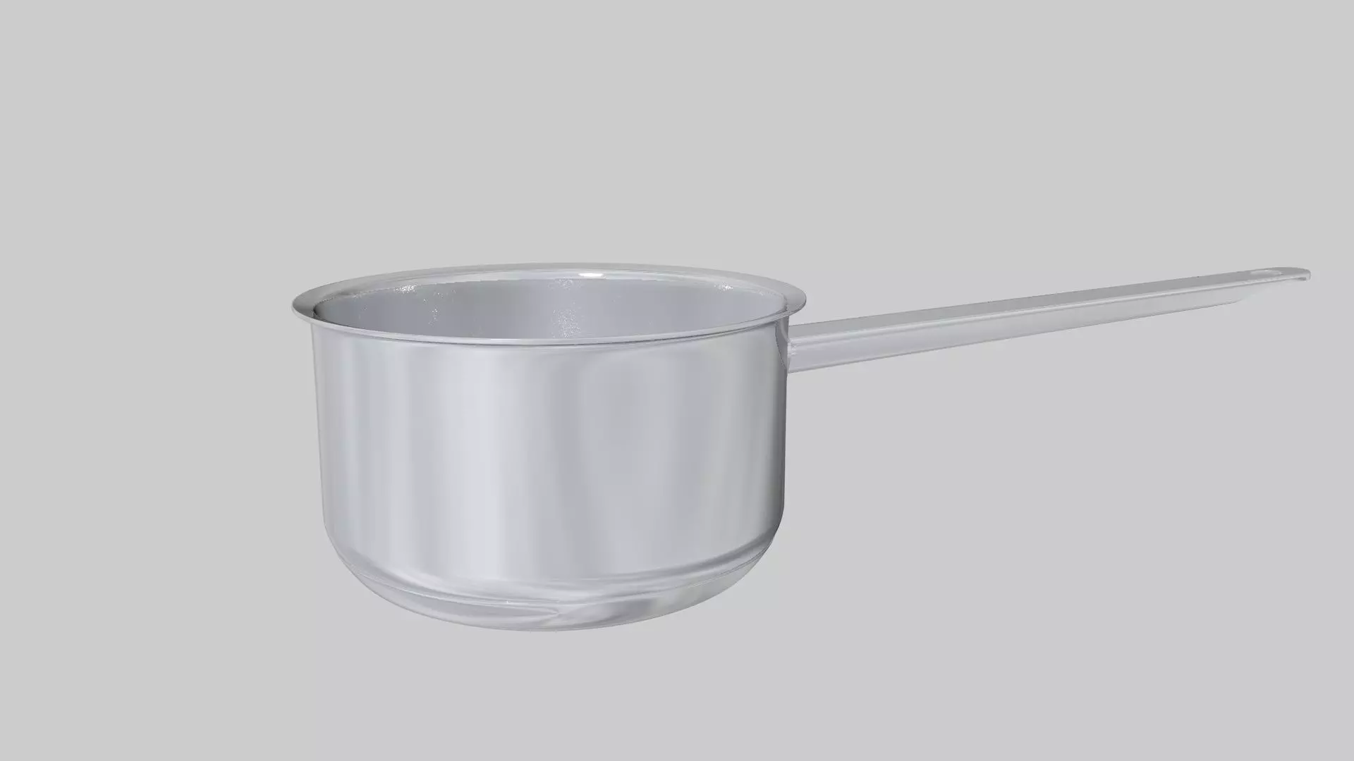 Saucepan stainless steel measuring cup 3D model_0