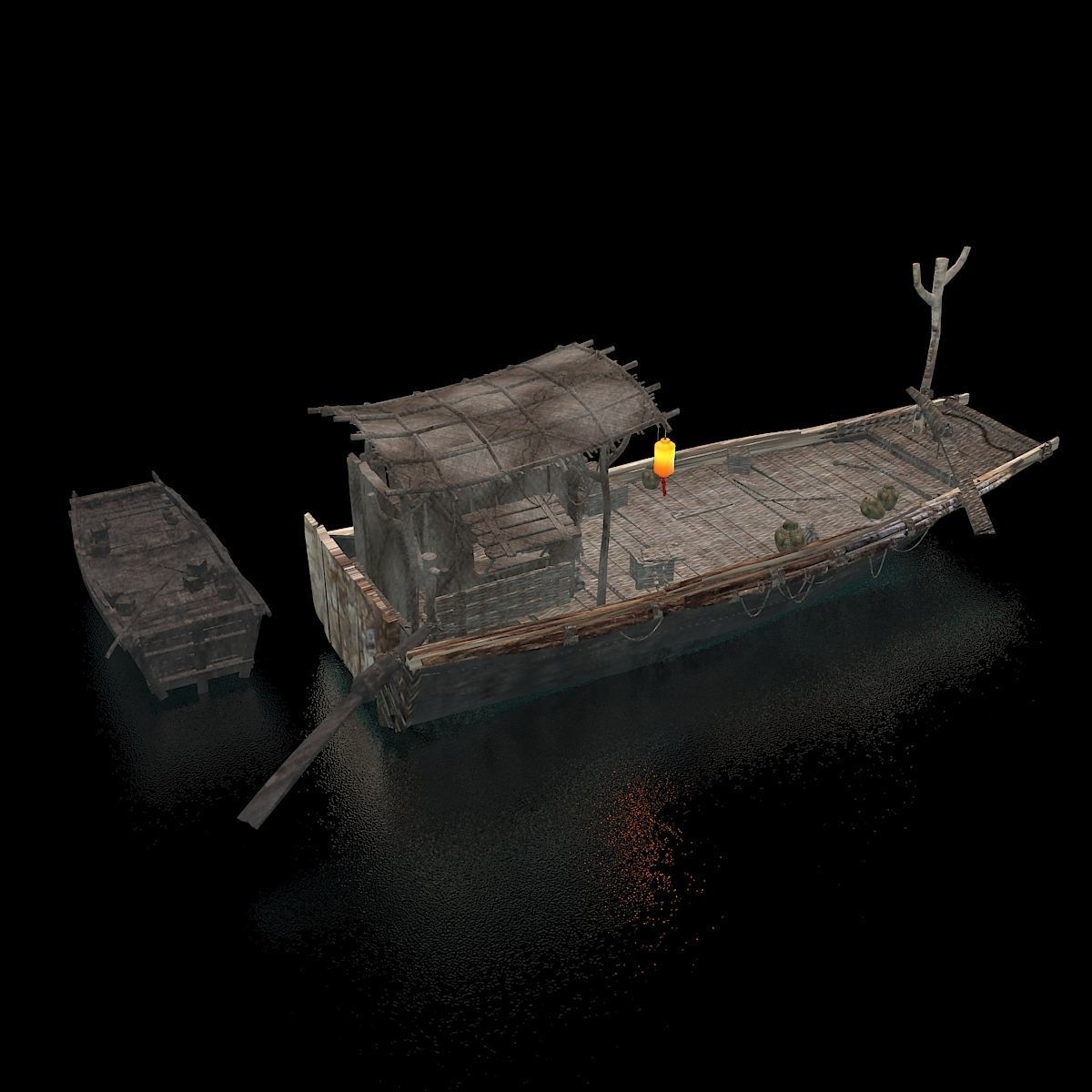 Chinese fishing boat 3D model_5