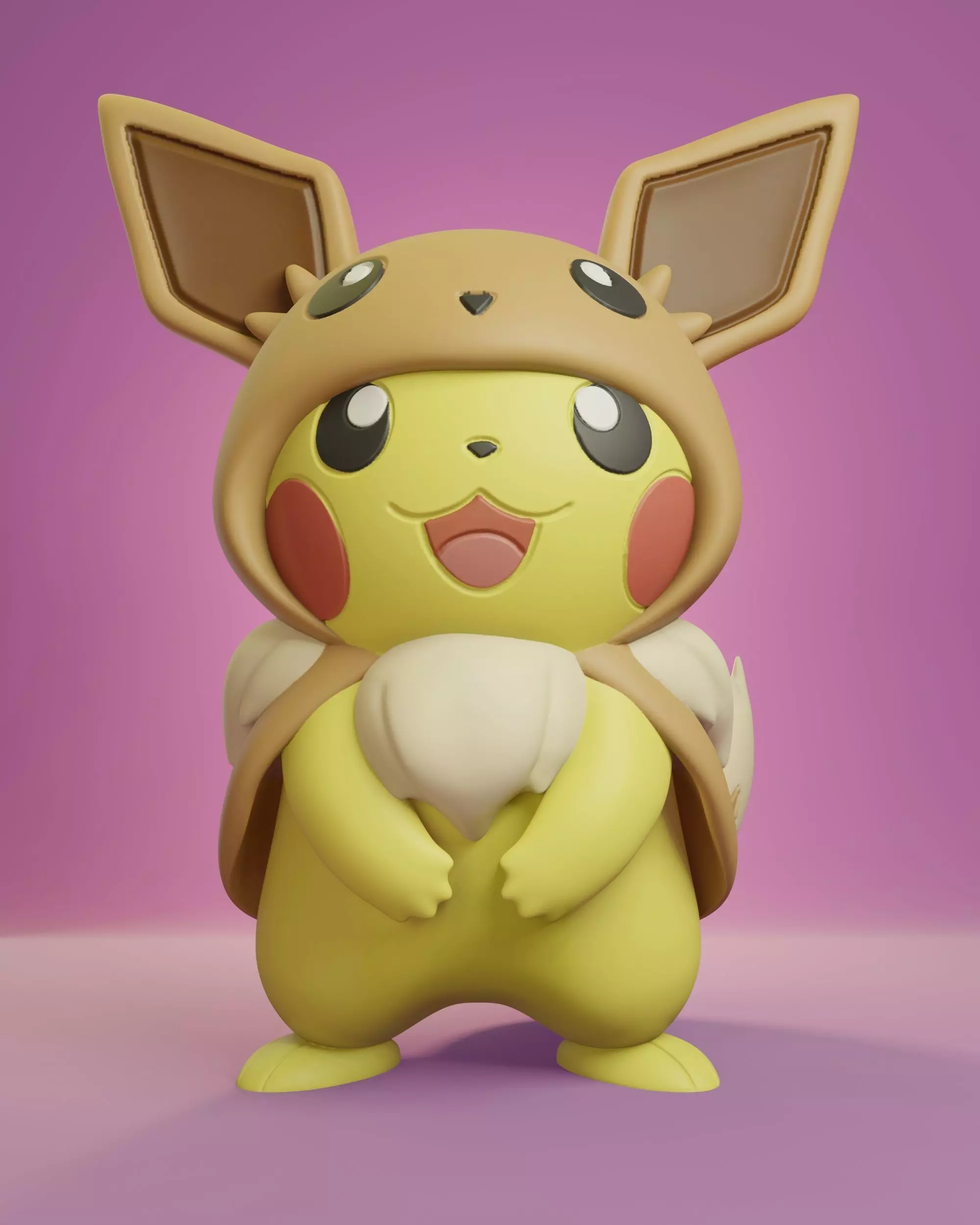 Pokemon - Pikachu Cosplay Eevee Free 3D print model_0