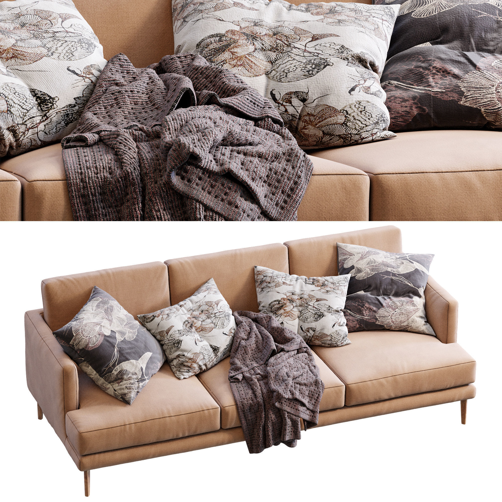 Bonaldo Sofa Paraiso 3D model_22