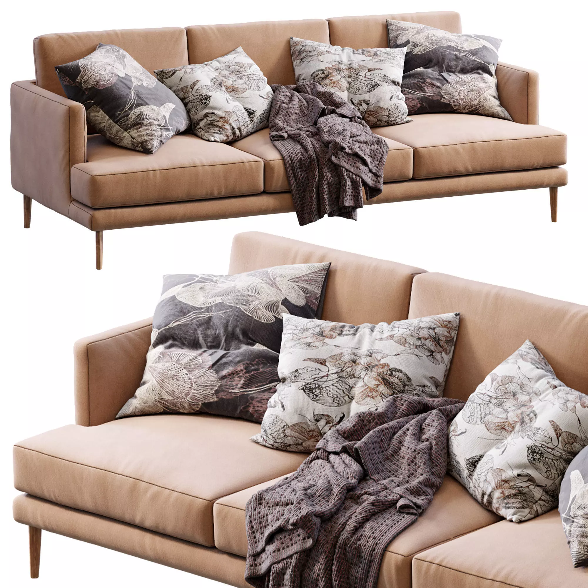 Bonaldo Sofa Paraiso 3D model_0