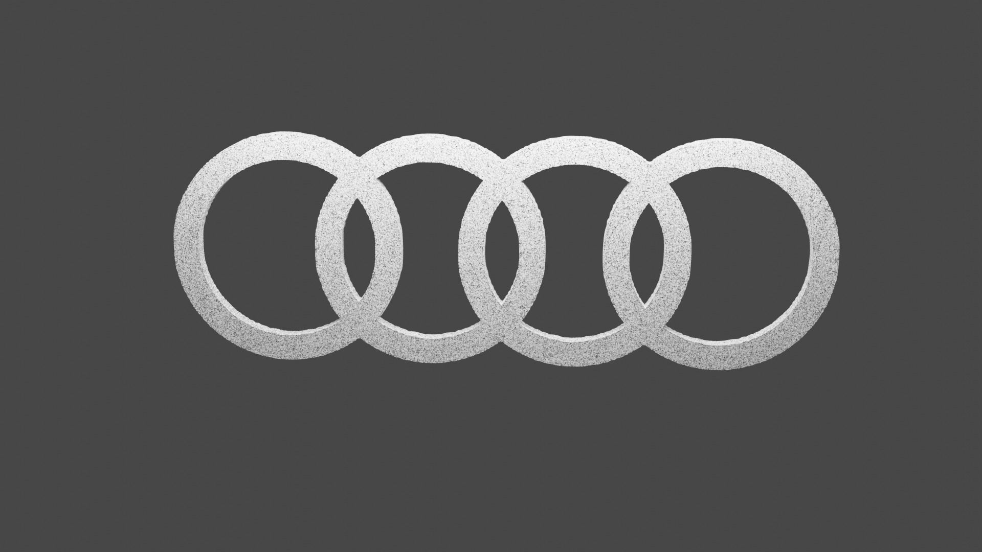 Audi 3D Logo Low-poly 3D model_2