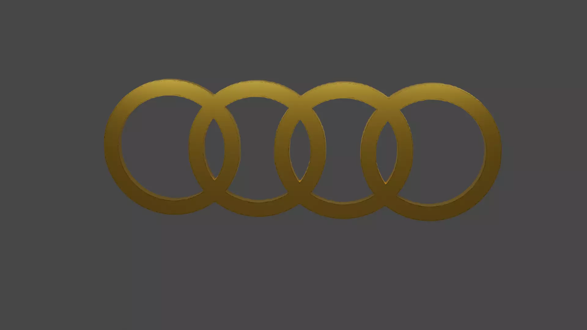 Audi 3D Logo Low-poly 3D model_0