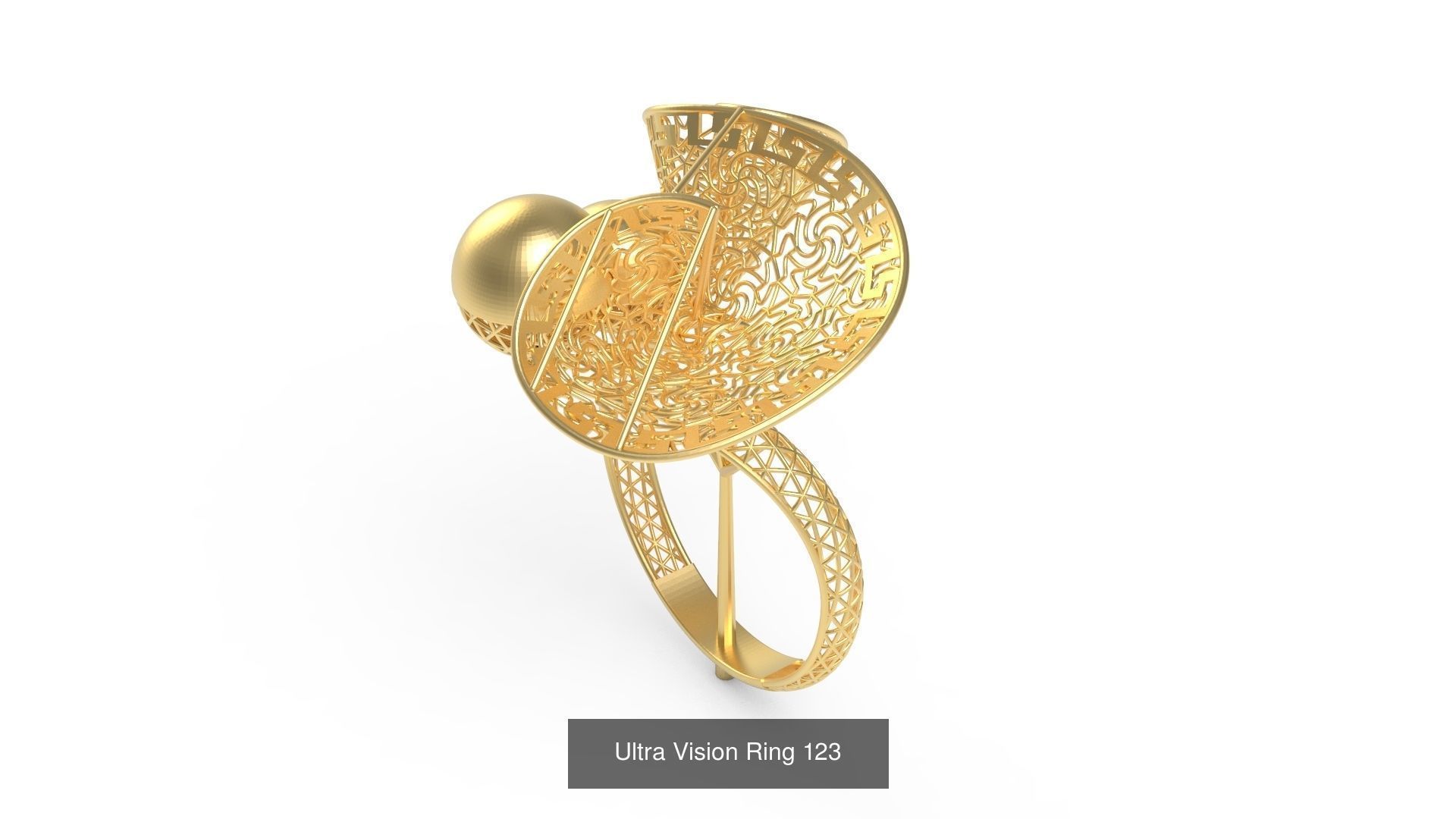 Set of 339 Ultra Vision Ring rings 3D Model Collection_136