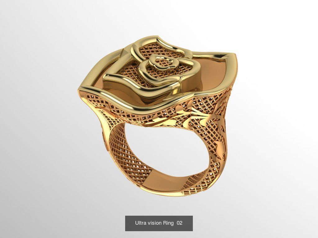 Set of 339 Ultra Vision Ring rings 3D Model Collection_28