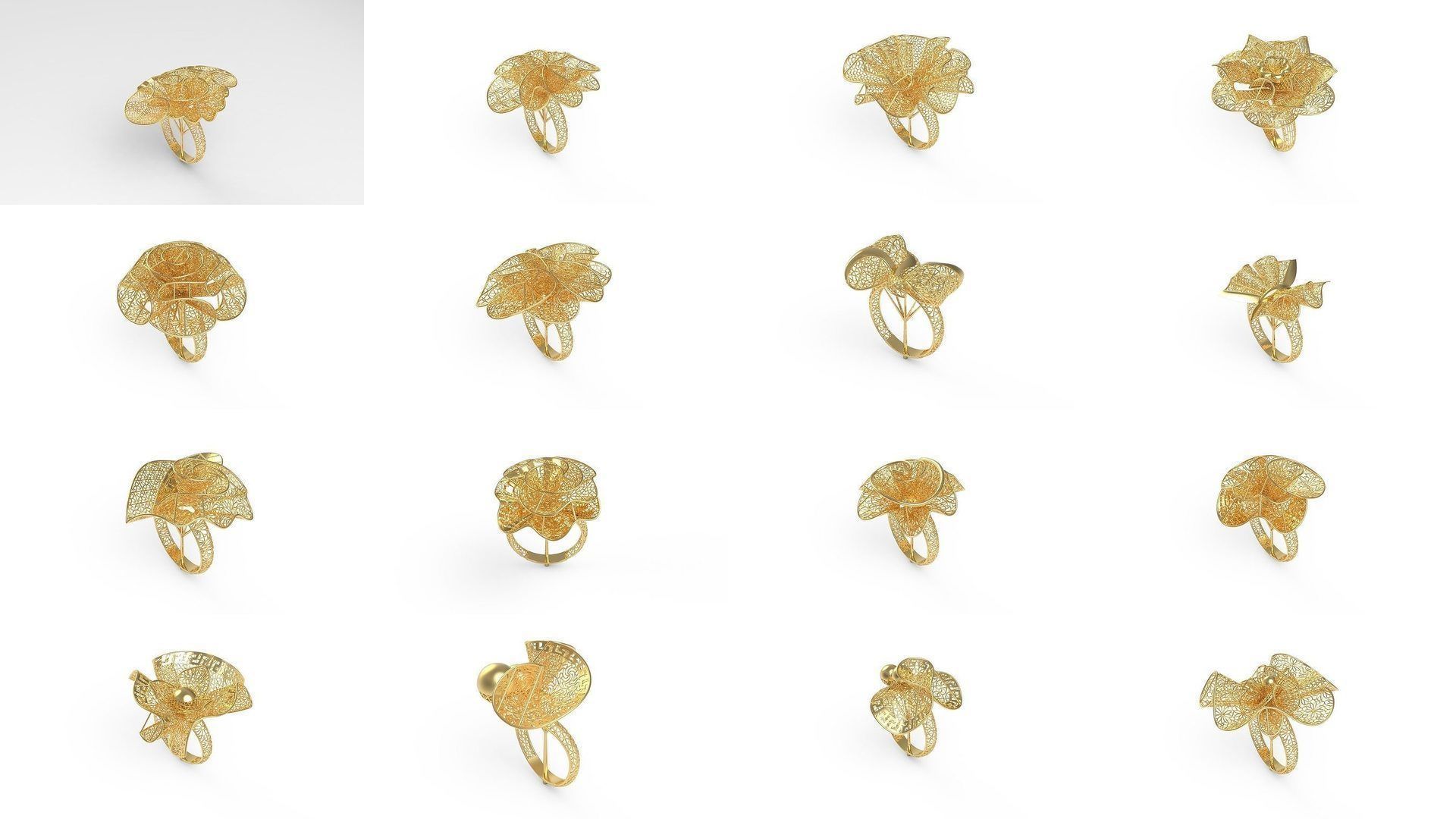 Set of 339 Ultra Vision Ring rings 3D Model Collection_16