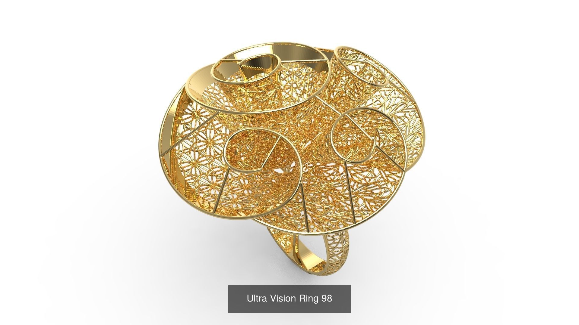 Set of 339 Ultra Vision Ring rings 3D Model Collection_110