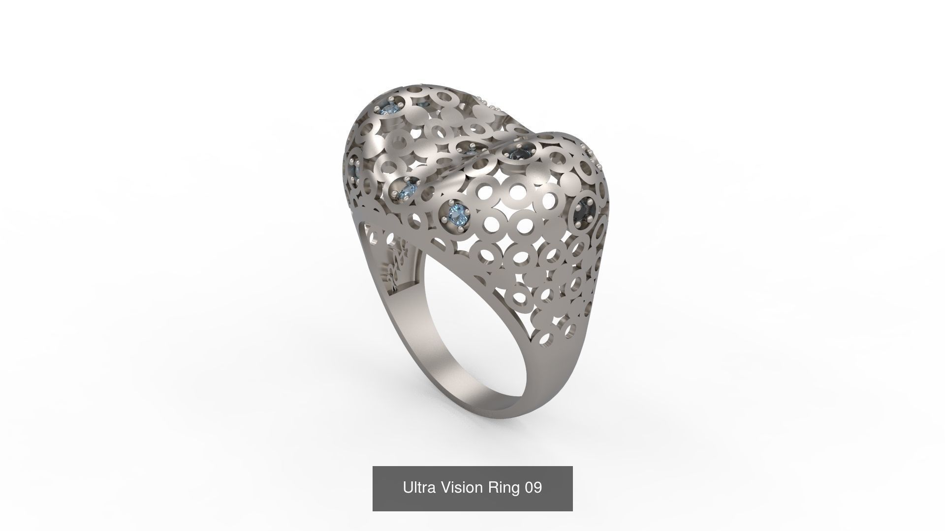 Set of 339 Ultra Vision Ring rings 3D Model Collection_217