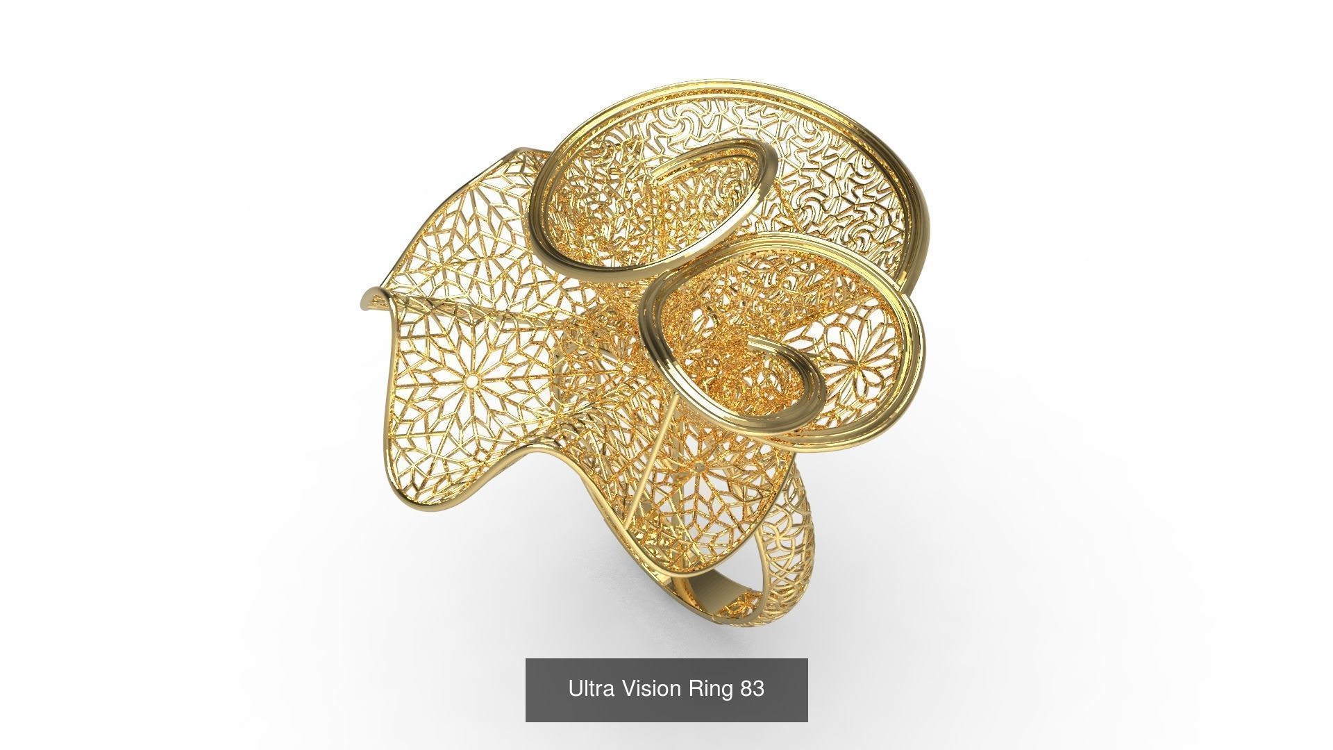 Set of 339 Ultra Vision Ring rings 3D Model Collection_95