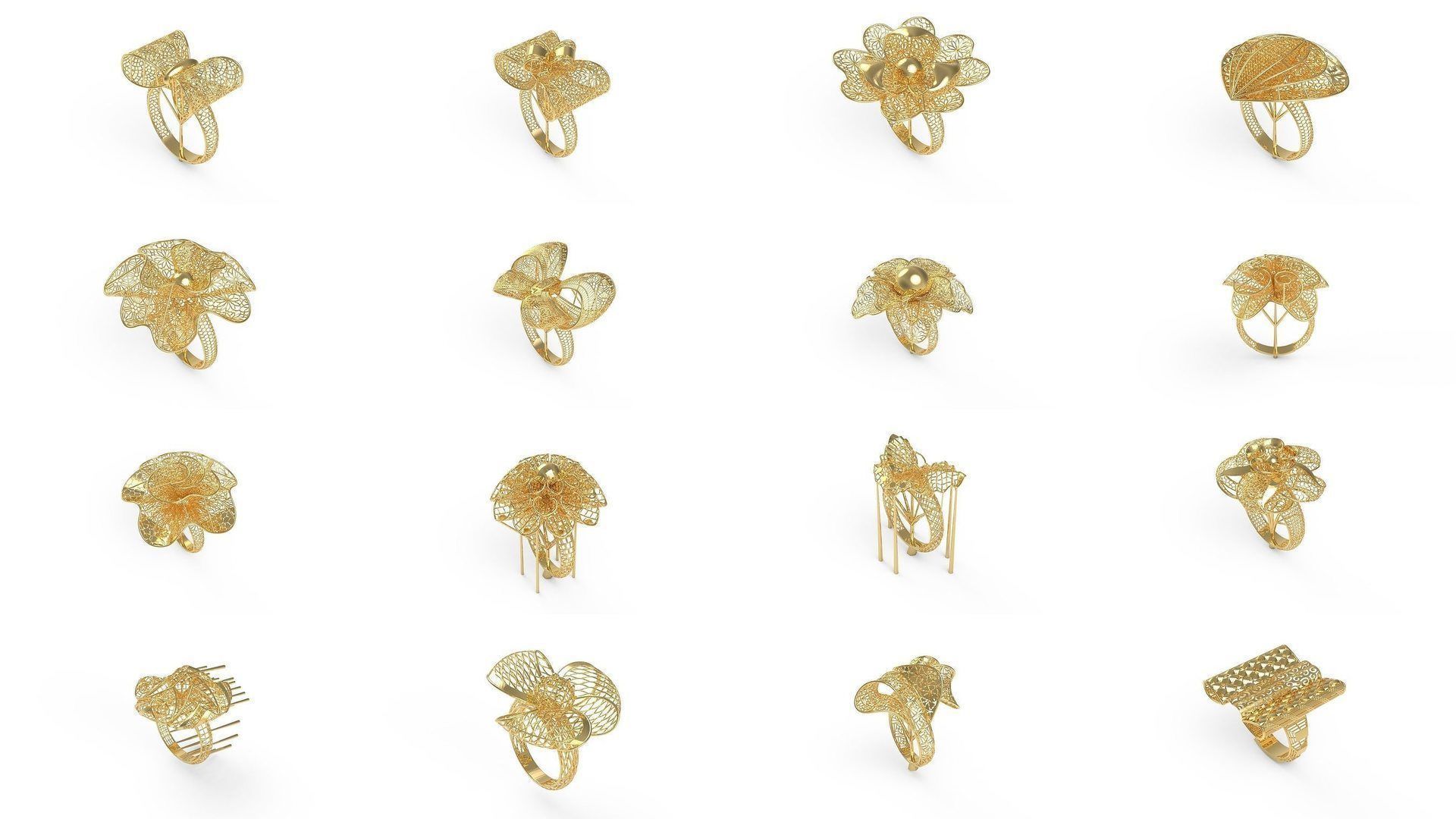 Set of 339 Ultra Vision Ring rings 3D Model Collection_20