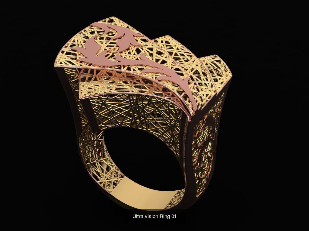 Set of 339 Ultra Vision Ring rings 3D Model Collection_25