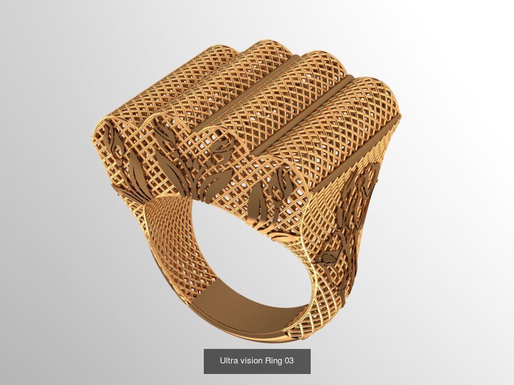 Set of 339 Ultra Vision Ring rings 3D Model Collection_31