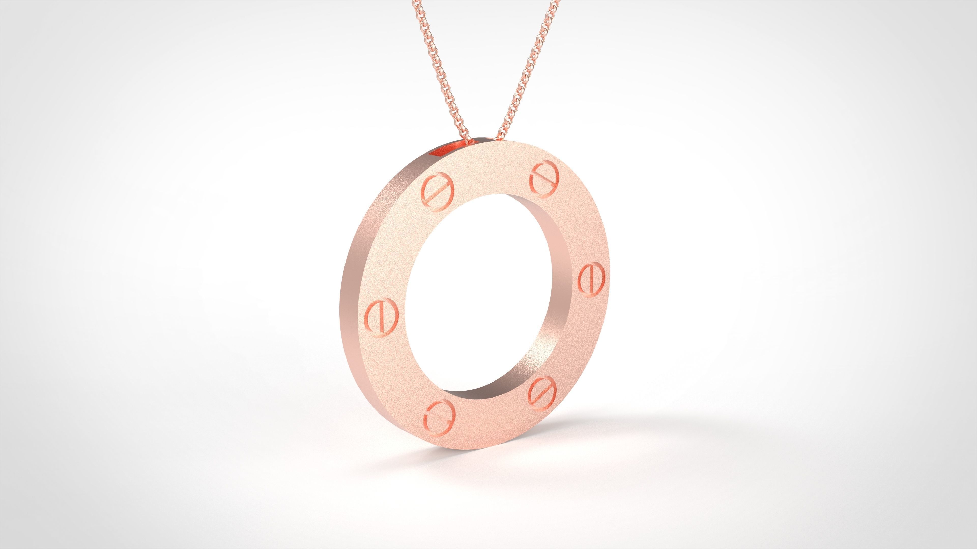 Model 96 Love Necklace 3D print model_1