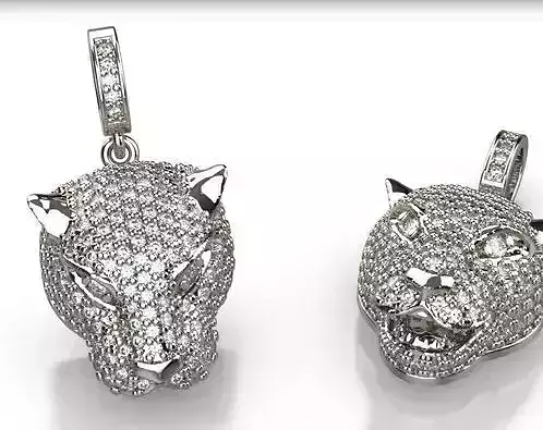 tiger necklace 3D model