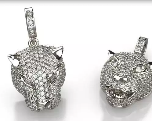 tiger necklace 3D model_0