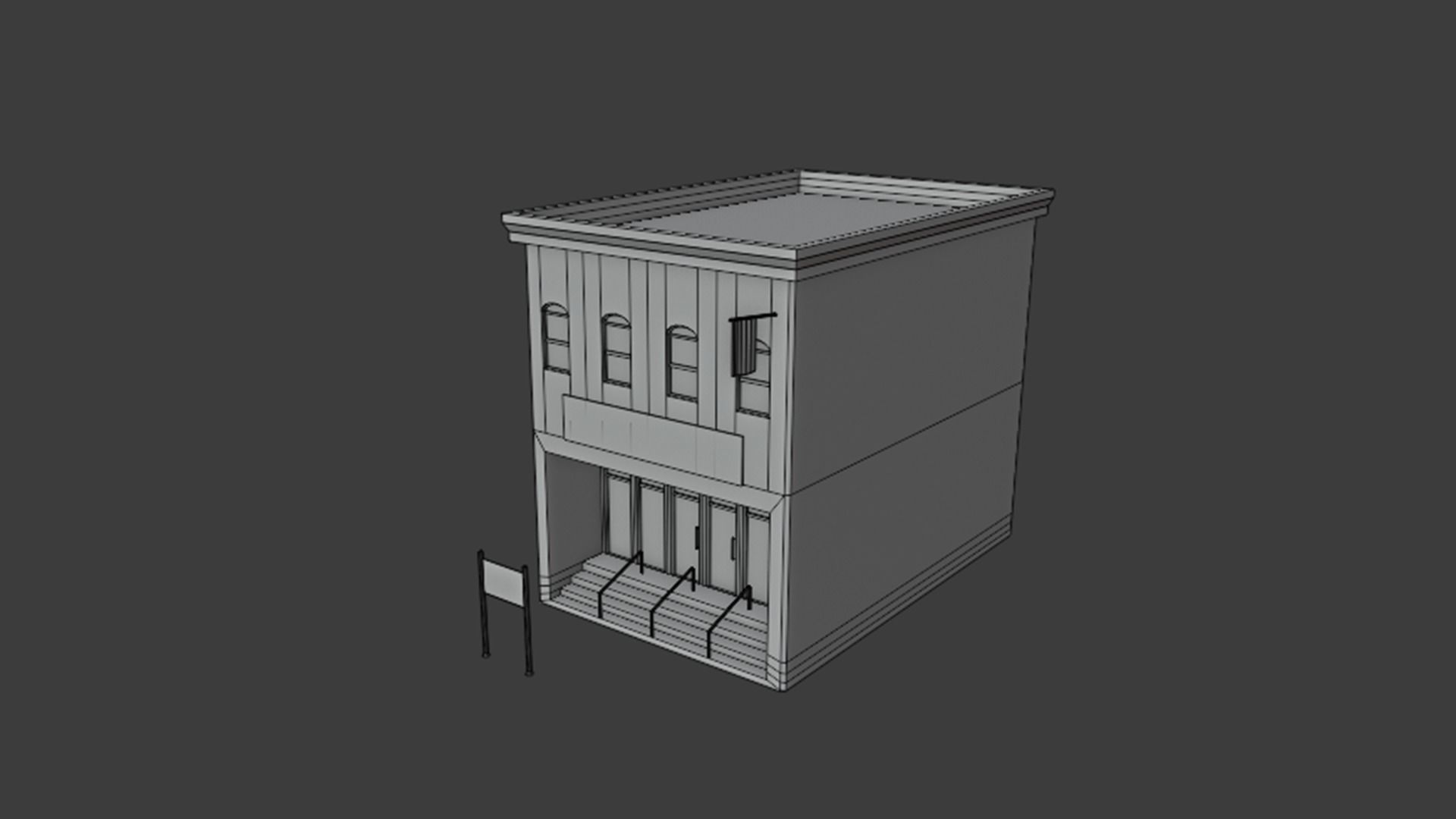 Police Department - Military Low-poly 3D model_13