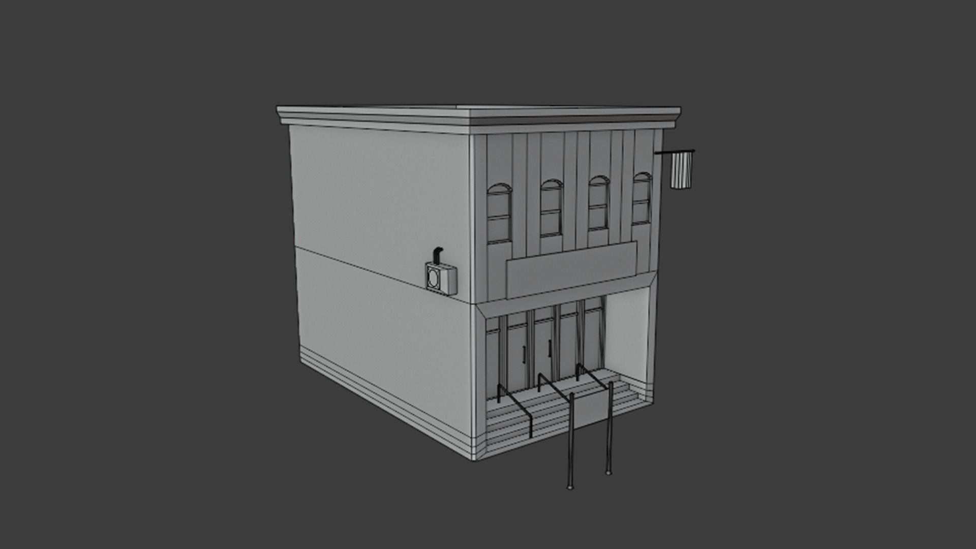 Police Department - Military Low-poly 3D model_12