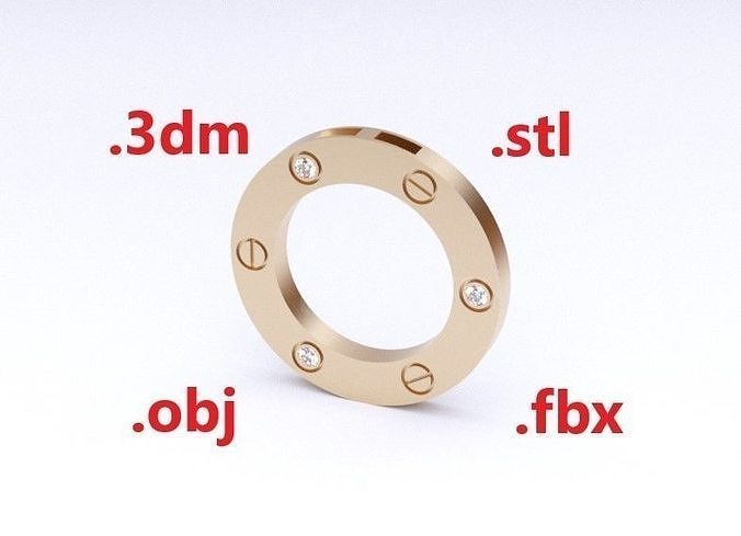 Model 97 Love Necklace Diamond 3D print model
